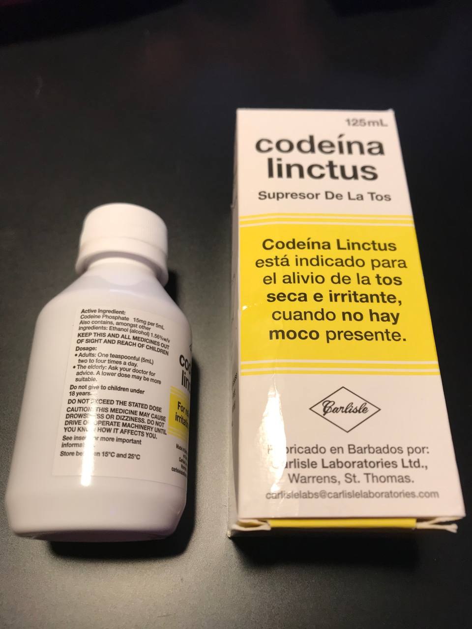 CODEINE LINCTUS – 15mg/5ml